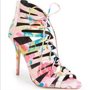 Nordstrom Floral Heels